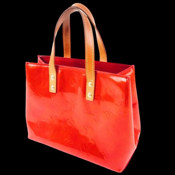 Louis VUITTON Reade PM Monogram Tote Vernis Collection Rouge💄 - Picture 7 of 13